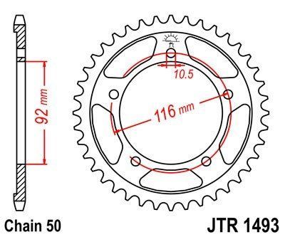 JT Sprockets Rozeta JTR 1493.42