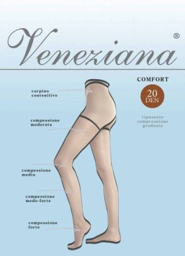 Veneziana Comfort 20 Punčochové kalhoty 2-S Nero
