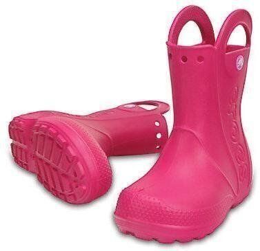 Crocs Handle It Rain Boot Kids Candy Pink 28-29