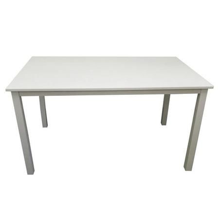 TEMPO KONDELA Jídelní stůl, bílá, 135 cm, ASTRO