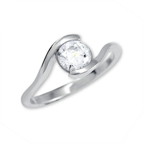 Brilio Silver Stříbrný zásnubní prsten 426 001 00422 04 - 1,98 g 50 mm