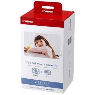 Canon Color Ink Paper Set, KP108IN, foto papír, lesklý, bílý, CP100, 220, 300, 330, 400, 500...