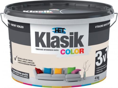 Malba interiérová HET Klasik Color béžový pískový, 4 kg