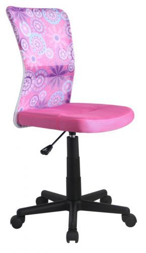 Dětská otočná židle Halmar DINGO, růžová