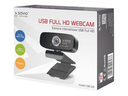 SAVIO CAK-02 USB Full HD Webcam, CAK-02