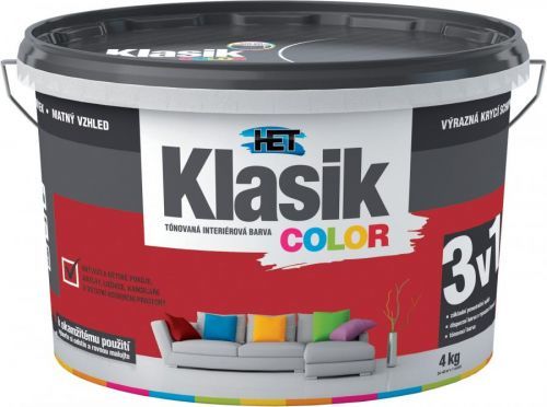 Malba interiérová HET Klasik Color vínový, 4 kg