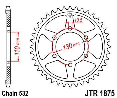 JT Sprockets Rozeta JTR 1875.48
