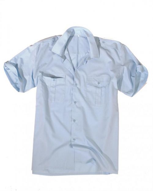 Košile Servis s krátkým rukávem - světle modrá, S