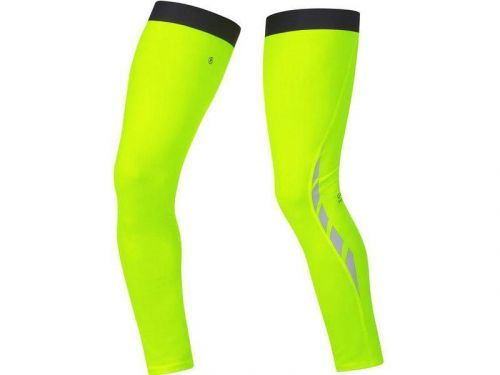 Návleky na nohy GORE Visibility Thermo Leg Warmers Neon Yellow - velikost S