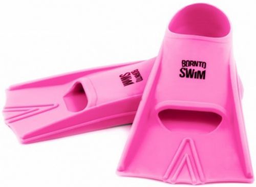 Plavecké silikonové ploutve BornToSwim Pink  XXL