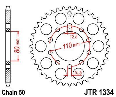 JT Sprockets Rozeta JTR 1334.34