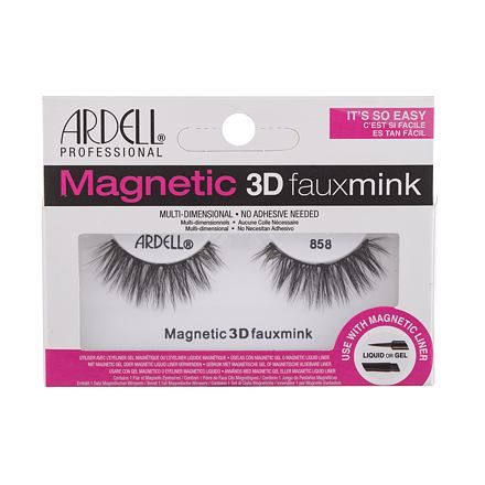 Ardell Magnetic 3D Faux Mink 858 magnetické umělé řasy 1 ks odstín Black pro ženy