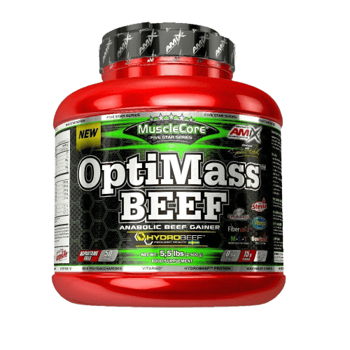 Amix Nutrition OptiMass Beef 2500 g příchuť: Lesní ovoce