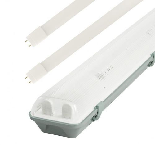 LED Solution Zářivkové těleso 60cm + 2x LED trubice 7.5W Economy+ Barva světla: Studená bílá GXWP209-SET-SB