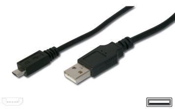 Kabel goobay USBA(M)-microUSB B(M), 5pinů Nokia CA-101, Kodak #8913907 0,6m, černý