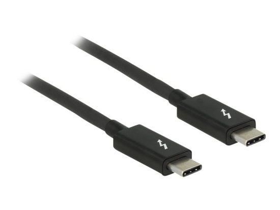 DeLOCK - Kabel Thunderbolt - USB-C (M) do USB-C (M) - 20 V - 5 A - 1.5 m - podporuje 4K - černá