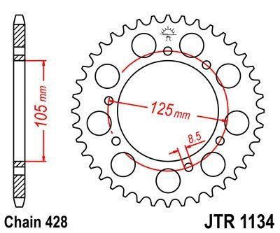 JT Sprockets Rozeta JTR 1134.48