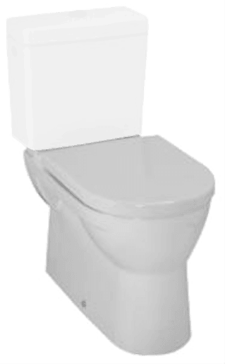 WC mísa kombi Laufen PRO ploché splachování, VARIO odpad, bílá / H8249590000001