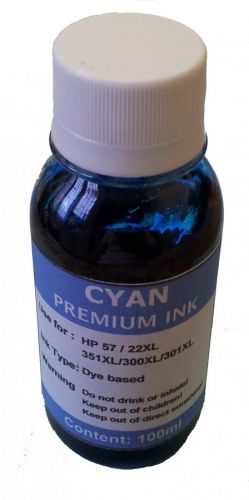 Inkoust univerzální azurový (cyan) 1000ml