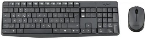 Klávesnice s myší Logitech Wireless Combo MK235, CZ - černá