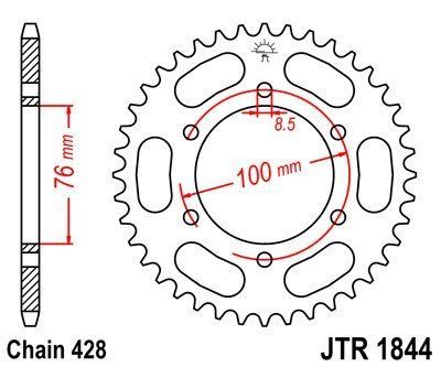 JT Sprockets Rozeta JTR 1844.48