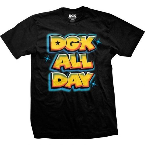 triko DGK - Airbrush All Day Tee Black (BLACK) velikost: S