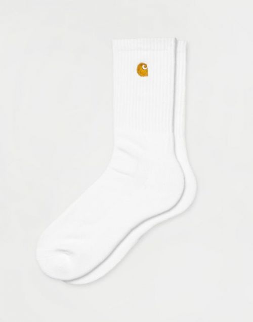 Carhartt WIP Chase Socks White / Gold