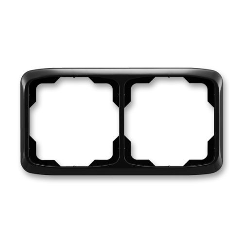 ABB Tango® Rámeček pro elektroinstalační přístroje, dvojnásobný vodorovný, černá (3901A-B20 N)