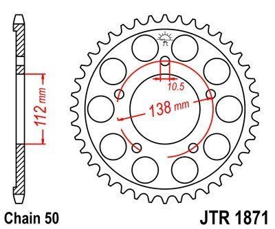 JT Sprockets Rozeta JTR 1871.50