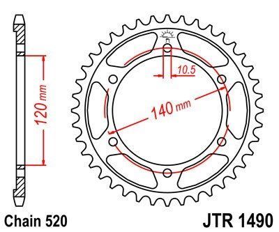JT Sprockets Rozeta JTR 1490.42
