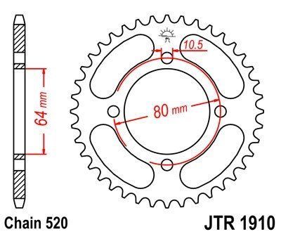 JT Sprockets Rozeta JTR 1910.32