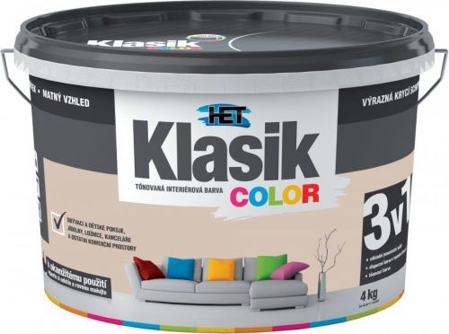 Malba interiérová HET Klasik Color béžový muškátový, 4 kg