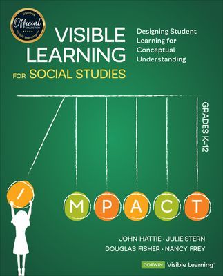 Visible Learning for Social Studies, Grades K-12 - Designing Student Learning for Conceptual Understanding (Hattie John)(Paperback / softback)