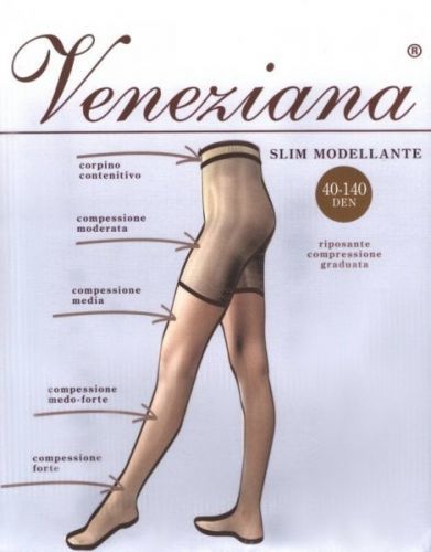 Veneziana Slim 40 Punčochové kalhoty 2-S Nero