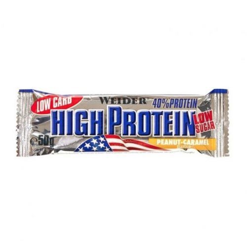 Weider 40% Protein Low Carb High Protein 25 x 50g - Ořech / Karamel