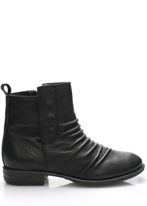 Černé kožené kotníkové boty Online Shoes - 37