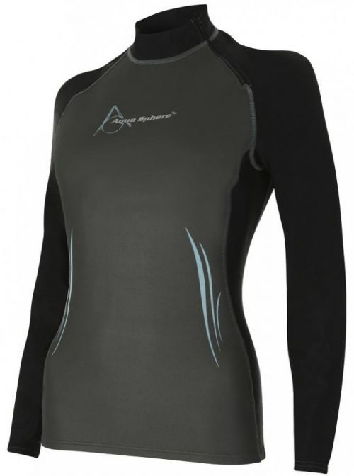 Aqua Sphere Aqua Skin Top Long Sleeve Lady Grey/Black S