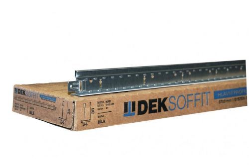 Hlavní nosný profil DEKSOFFIT T24 pro kazetové podhledy  (24x38x3700mm)