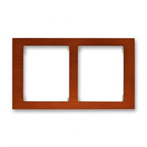 ABB 3901F-A50120 53J Time® Arbo Rámeček, dvojnásobný vodorovný, mahagon