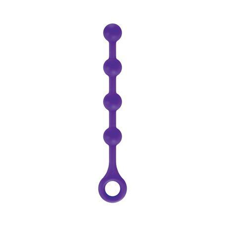 Silikonový řetěz INYA SOFT BALLS PETITE purple NS Novelties