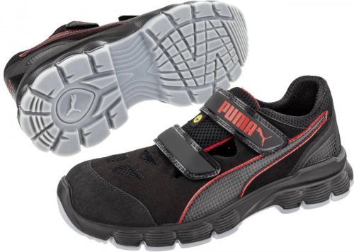 Bezpečnostní obuv ESD (antistatická) S1P vel.: 41 černá, červená PUMA Safety Aviat Low ESD SRC 640891-41 1 pár
