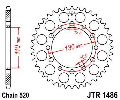 JT Sprockets Rozeta JTR 1486.42