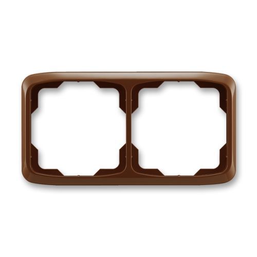 ABB Tango® Rámeček pro elektroinstalační přístroje, dvojnásobný vodorovný, hnědá (3901A-B20 H)
