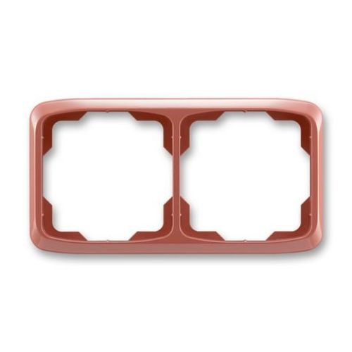 ABB Tango® Rámeček pro elektroinstalační přístroje, dvojnásobný vodorovný, vřesová červená (3901A-B20 R2)