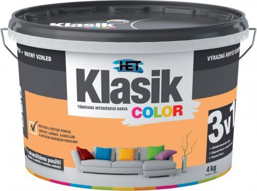 Malba interiérová HET Klasik Color meruňkový, 4 kg