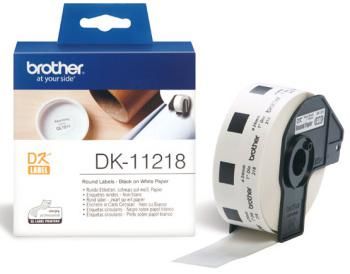 Brother - DK 11218 (papírové / kulaté, průměr 24 mm - 1000 ks)