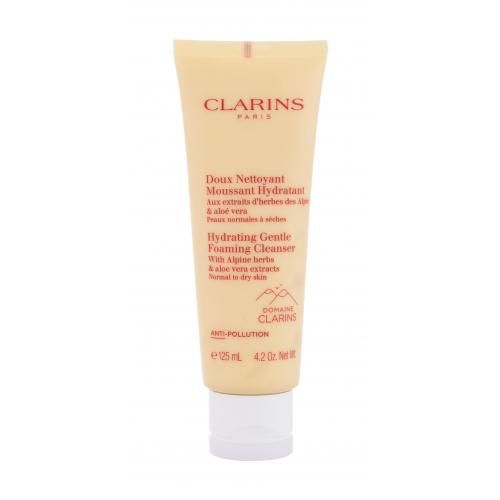 Clarins Hydrating Gentle 125 ml čisticí pěnivý krém pro normální až suchou pleť pro ženy