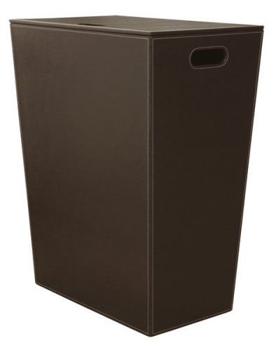 Sapho ECO PELLE koš na prádlo 43x26x48cm, hnědá ( 2462DB )