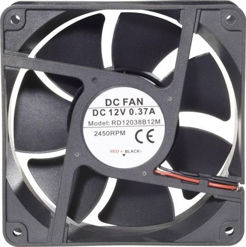 Axiální ventilátor TRU COMPONENTS RD12038B12M 189263, 12 V/DC, 41 dB, (d x š x v) 120 x 120 x 38 mm