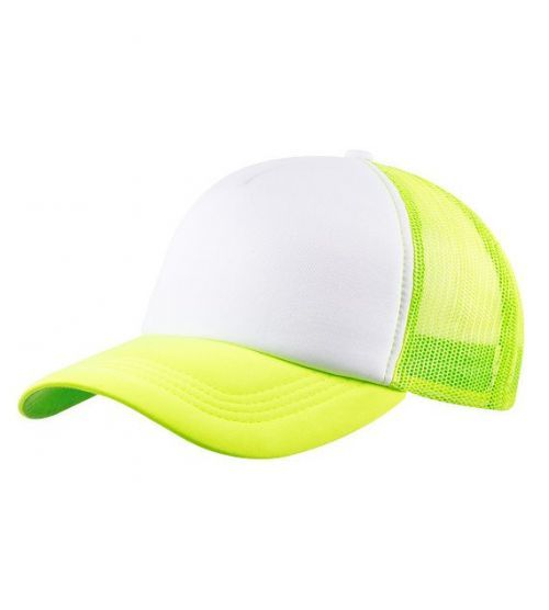 Kšiltovka CoFEE Trucker - žlutá-bílá